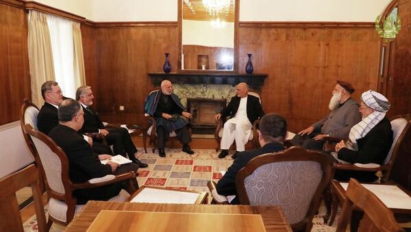 دیدار رئیس جمهور غنی با رهبران سیاسی و جهادی - اسپوتنیک افغانستان  