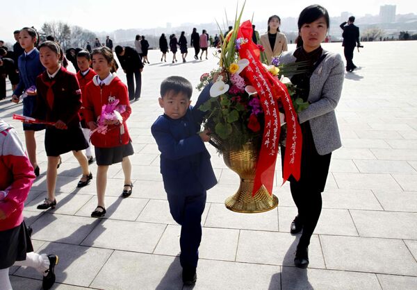 تجلیل از جشن خورشید در کوریای شمالی - اسپوتنیک افغانستان  