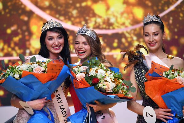 برندگان مسابقه زیبایی «Sky Lady 2019» - مسکو، روسیه - اسپوتنیک افغانستان  