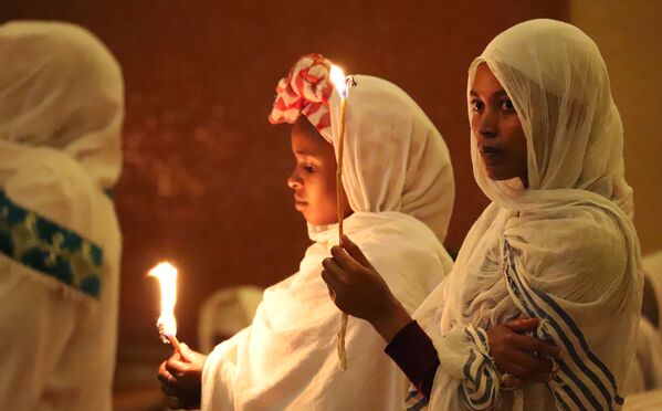برگزاری جشن مقدس ارتودوکس در ایتوپیا - اسپوتنیک افغانستان  