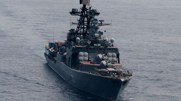 حرکت کشتی ضد تحت البحری روسی آدمیرال وینوگرادف - اسپوتنیک افغانستان  