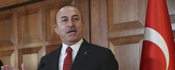 حضور وزیر خارجه ترکیه در مراسم امضای توافق نامه صلح میان امریکا و طالبان  - اسپوتنیک افغانستان  