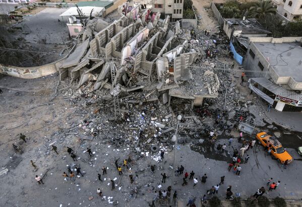 پیامدهای حملات هوایی به نوار غزه - اسپوتنیک افغانستان  