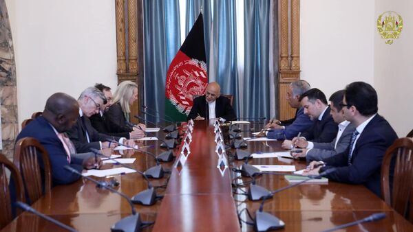 دیدار الیس ویلز با رهبران حکومت وحدت ملی دربارۀ روند صلح افغانستان - اسپوتنیک افغانستان  