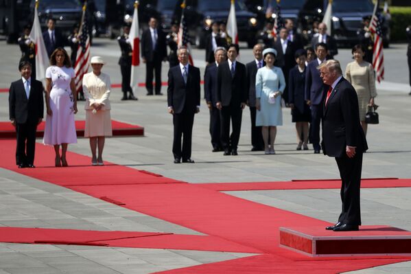 ترامپ و بانوی اول در توکیو. - اسپوتنیک افغانستان  