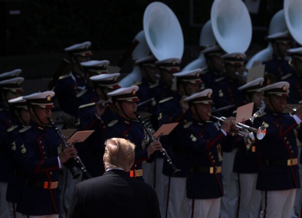 دونالد ترامپ در توکیو. - اسپوتنیک افغانستان  