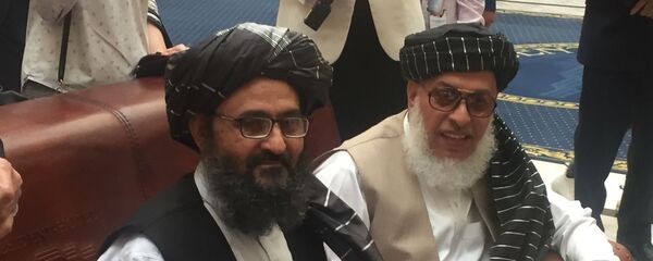 ملابرادر و شیر عباس استانکزی در کنفرانس مسکو ملابرادر و شیر عباس استانکزی در کنفرانس مسکو - اسپوتنیک افغانستان