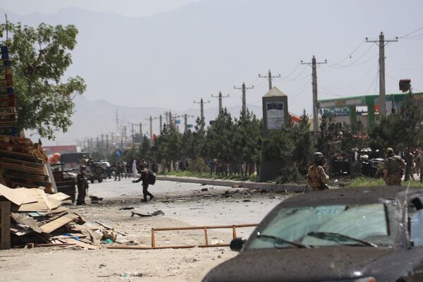 جای انفجار موتر بمب گذاری شده در کابل - اسپوتنیک افغانستان  