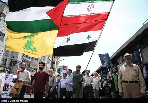 اشتراک کنندگان راهپیمایی روز قدس – تهران، ایران - اسپوتنیک افغانستان  