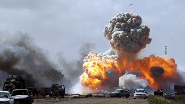 انفجار دو موتر بمب‌گذاری شده در مقابل مقر فرماندهی ارتش لیبیا - اسپوتنیک افغانستان  