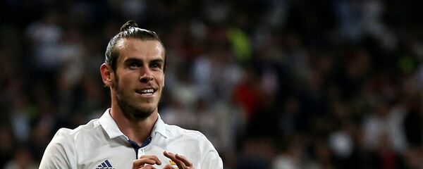 UEFA Champions League - Santiago Bernabeu stadium, Madrid, Spain, 18/10/16 Real Madrid's Gareth Bale celebrates after scoring a goal. UEFA Champions League - Santiago Bernabeu stadium, Madrid, Spain, 18/10/16 Real Madrid's Gareth Bale celebrates after scoring a goal. - اسپوتنیک افغانستان