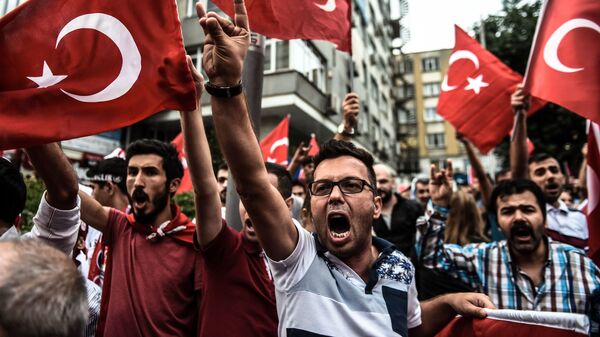 تظاهرات مخالفان دراستانبول ترکیه - اسپوتنیک افغانستان  