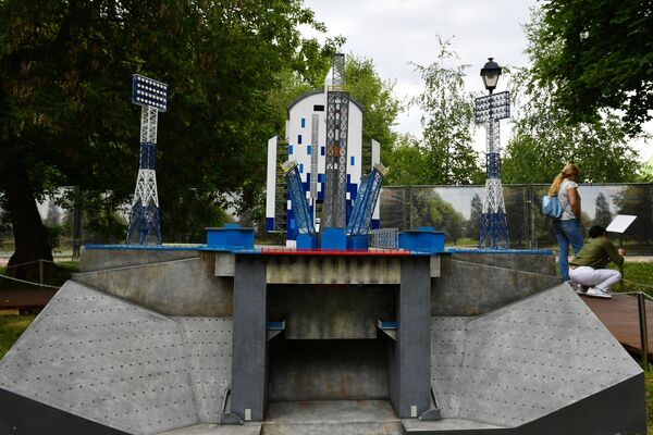 ماکت «پایگاه فضایی وستوچنی» در نمایشگاه «روسیه در مینیاتوری» - اسپوتنیک افغانستان  