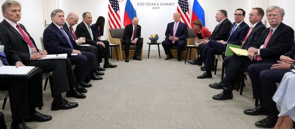 دیدار پوتین و ترامپ یک و نیم ساعت به درازا کشید دیدار پوتین و ترامپ یک و نیم ساعت به درازا کشید - اسپوتنیک افغانستان