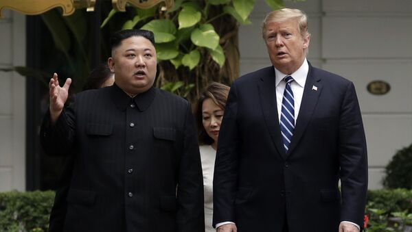  ترامپ از روابط خوب خود با رهبر کوریای شمالی سخن گفت  - اسپوتنیک افغانستان  