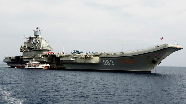 Российский авианосец адмирал Кузнецов в кипрском порту Лимассол - اسپوتنیک افغانستان  