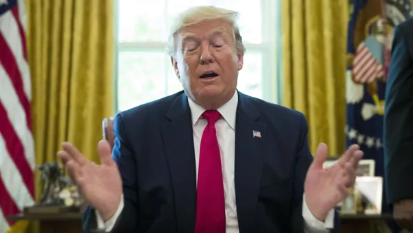 Президент США Дональд Трамп - اسپوتنیک افغانستان  