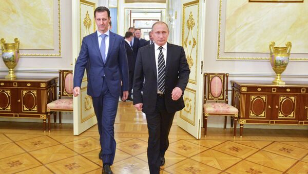 دیدار اسد با پوتین در مسکو - اسپوتنیک افغانستان  