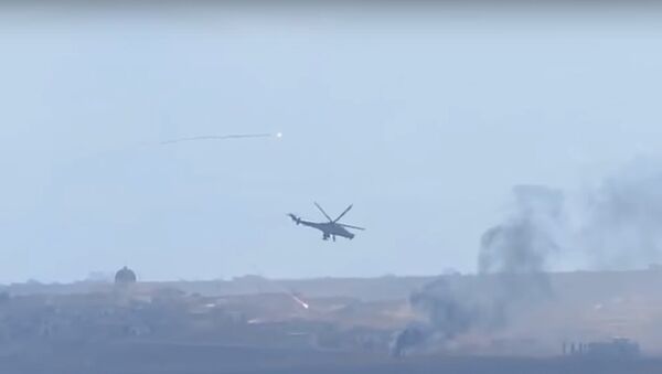 هلیکوپترهای نظامی می-24 مواضع داعش را نابود می کنند - اسپوتنیک افغانستان  