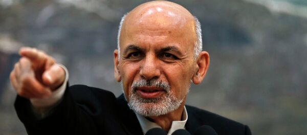 Afghanistan's President Ashraf Ghani points while speaking during a news conference in Kabul Afghanistan's President Ashraf Ghani points while speaking during a news conference in Kabul - اسپوتنیک افغانستان