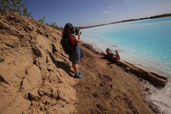 دریاچه آبی «مالدیو» در سیبری - اسپوتنیک افغانستان  