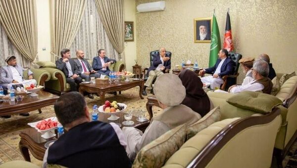  دیدار خلیلزاد با حامد کرزی و جمعی از سیاسیون  کشور - اسپوتنیک افغانستان  