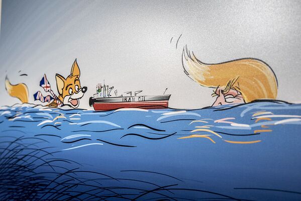 نمایشگاه کاریکاتور «ملکه دزدان دریایی» در تهران - اسپوتنیک افغانستان  