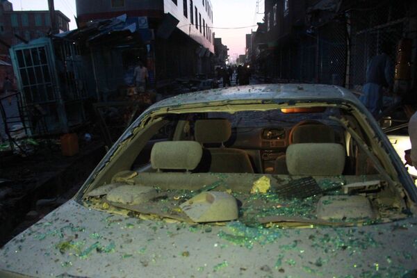 موتری که در نتیجه انفجار در شهر هرات آسیب دیده است - اسپوتنیک افغانستان  