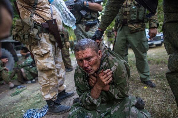 سرباز اوکراینی اسارت گرفته شده در جریان مبارزه در شهر شاختیورسک - اسپوتنیک افغانستان  