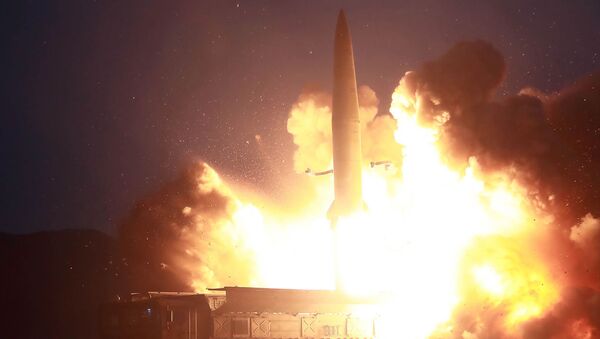سومین آزمایش راکت کوتاه‌برد کوریای شمالی در یک ماه اخیر  - اسپوتنیک افغانستان  