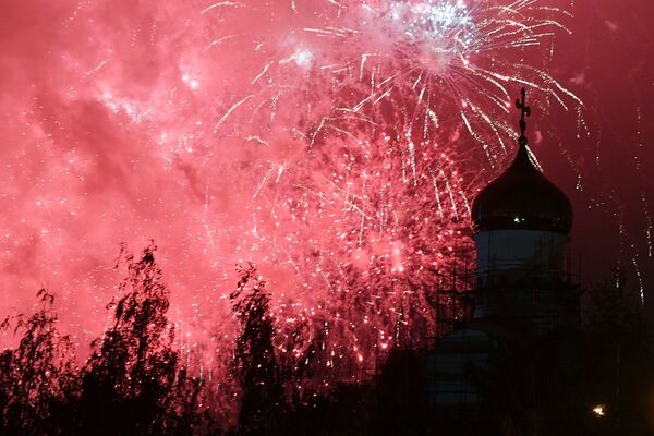 جشنواره آتش بازی روس‌تیخ در مسکو - اسپوتنیک افغانستان  