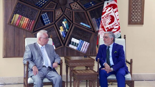 دیدار عبدالله عبدالله با الکساندر مانتیتسکی، سفیر روسیه در کابل - اسپوتنیک افغانستان  