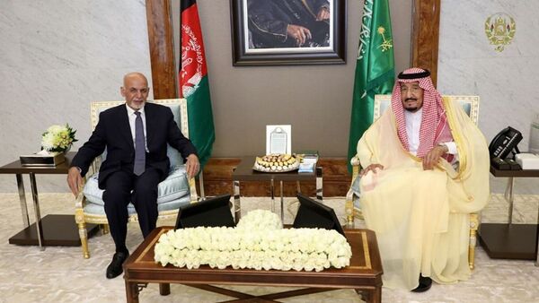 دیدار رئیس جمهور غنی با ملک سلمان پادشاه سعودی - اسپوتنیک افغانستان  