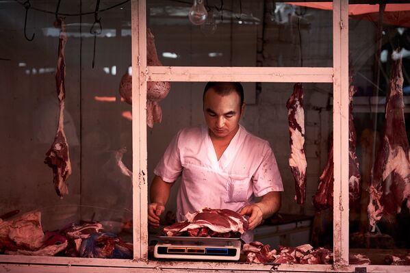 گوشت فروشی در قرغزستان - اسپوتنیک افغانستان  
