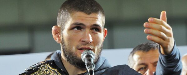Russian Mixed Martial Arts Fighter Khabib Nurmagomedov Russian Mixed Martial Arts Fighter Khabib Nurmagomedov - اسپوتنیک افغانستان