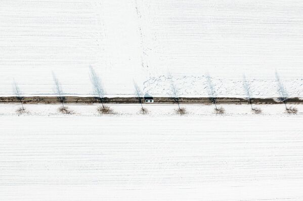 جاده پوشیده از برف - اسپوتنیک افغانستان  