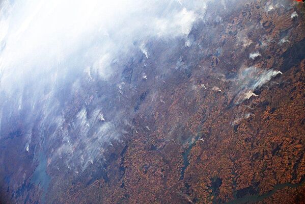 آتش‌سوزی در جنگل‌های آمازون از فضا    - اسپوتنیک افغانستان  