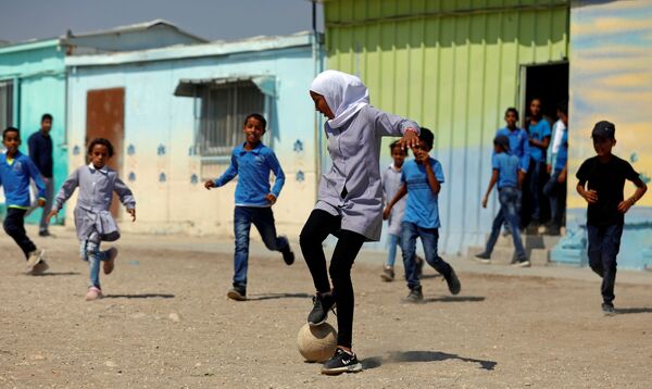 کودکان فلسطینی در حال فوتبال - اسپوتنیک افغانستان  