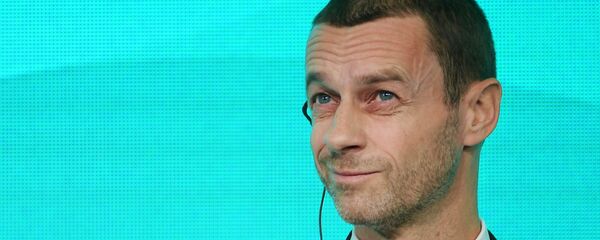 رییس یوفا UEFA Презентация официальной эмблемы Санкт-Петербурга - города-организатора Евро-2020 - اسپوتنیک افغانستان  