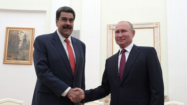 Президент Венесуэлы Николас Мадуро и президент РФ Владимир Путин - اسپوتنیک افغانستان  