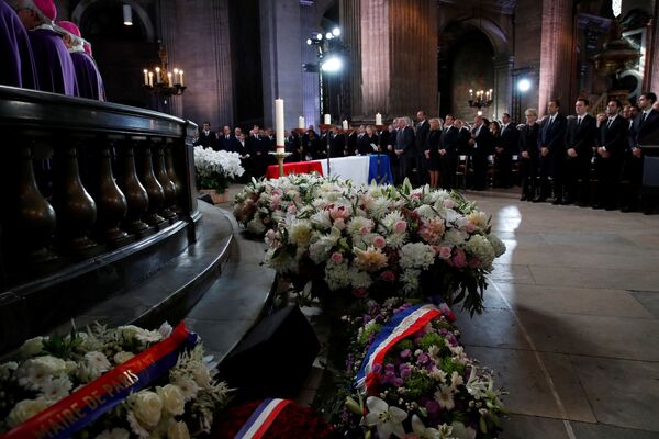 مراسم رسمی تشییع و خاکسپاری ژاک شیراک در«کلیسای سن سولپیس» پاریس   - اسپوتنیک افغانستان  