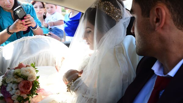 عروسی دسته‌جمعی در داغستان همزمان دو ریکارد جهانی قایم کرد + ویدیو - اسپوتنیک افغانستان  