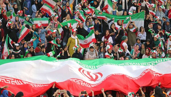 Иранские болельщицы на Чемпионате мира по футболу - اسپوتنیک افغانستان  