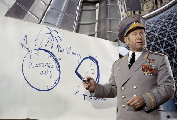 آلکسی لئونوف، قهرمان اتحاد جماهیر شوروی و نخستین فضانوردی که اقدام به راهپیمایی فضایی کرده بود  - اسپوتنیک افغانستان  