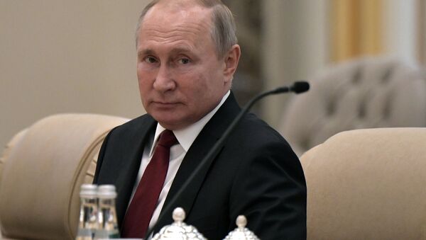 Президент РФ Владимир Путин на российско-эмиратских переговорах - اسپوتنیک افغانستان  