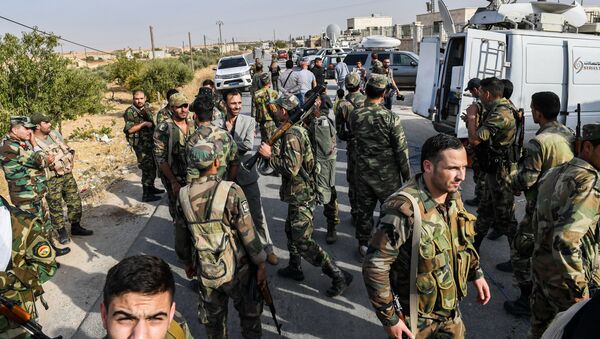 جا به جایی ارتش سوریه در مرز با ترکیه  - اسپوتنیک افغانستان  