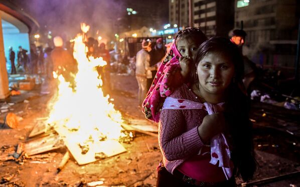 تظاهرات گسترده در شهر کیتو، پایتخت اکوادور  - اسپوتنیک افغانستان  