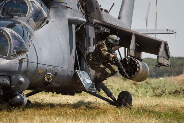هلیکوپتر می-۳۵‌ام نیروهای ویژه روسیه - کراسنودار - اسپوتنیک افغانستان  