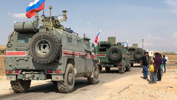 مسیر جدید گزمه پولیس نظامی روسیه در سرحد ترکیه و سوریه  - اسپوتنیک افغانستان  