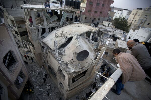 خانه ویران شده توسط ارتش اسرائیل در رام اله - اسپوتنیک افغانستان  